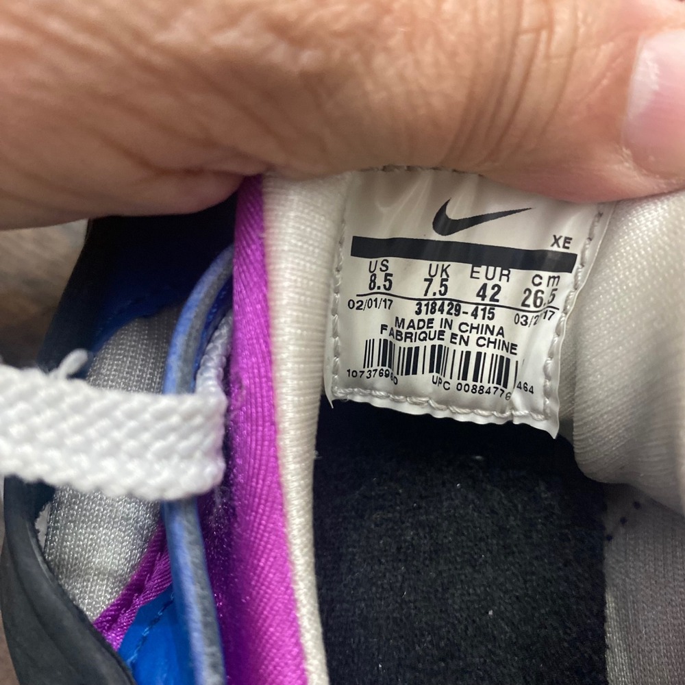 Nike Air Huarache Womens Sneakers Blue Purple White Black Running Shoes - Picture 10 of 11